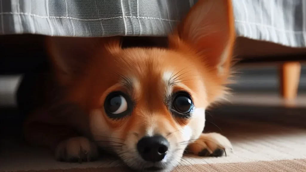 Cão Pequeno com Medo de Barulho