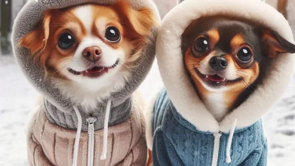 Roupa térmica para cães pequenos