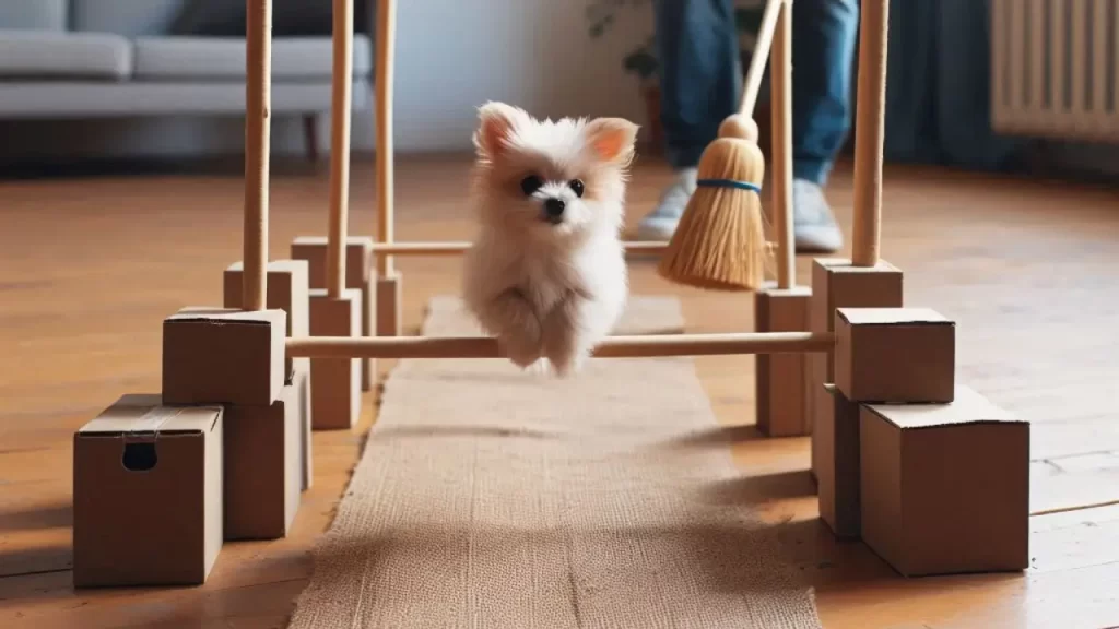 mini circuito de agilidade para cães pequenos